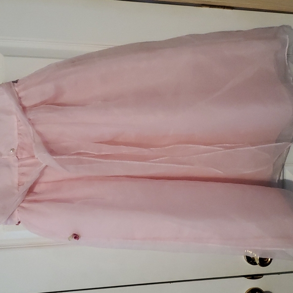 JM Originals of N.Y. Pink with Mauve roses see measurements - Picture 6 of 7